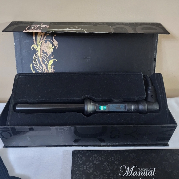 MICA Beauty 1" Clipless Curler Wand Set 9ft Swivel Cord 2 Settings FAST HEATING! - Picture 2 of 10